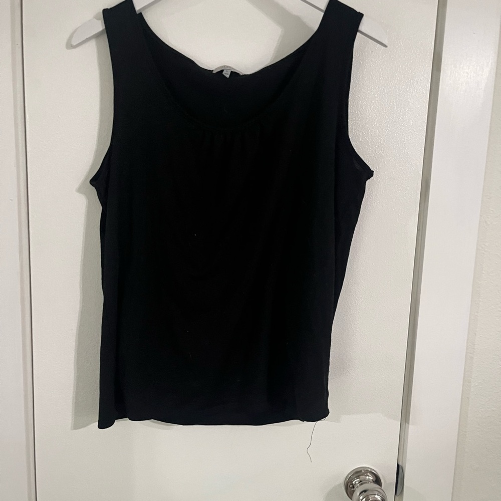 Halo Elegant Black Tank Top